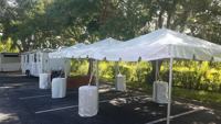 Carpa de Aluminio para Todas las Estaciones de Alta Demanda, 10x10 Pies, Techo de PVC Impermeable de Alta Resistencia, Refugio para Campamentos y Reuniones al Aire Libre