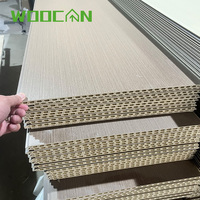 Panneaux muraux en fibre de bambou couleur personnalisée, revêtement UV, grain marbre, ignifuges, étanches, pour salle de bain, villa, appartement