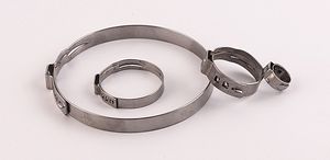 Collier de serrage à oreille unique en acier inoxydable 304, finition polie pour conduite de frein <span class=keywords><strong>hydraulique</strong></span> automobile, connexion de tuyau d'huile d'eau d'air - Product Image 3