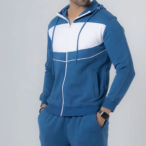 Conjunto Deportivo Personalizado con Logotipo para Hombre, Sudadera con Cremallera Lisa, Conjunto Deportivo de Invierno Cálido y Grueso de Algodón para Adultos - Product Image 6