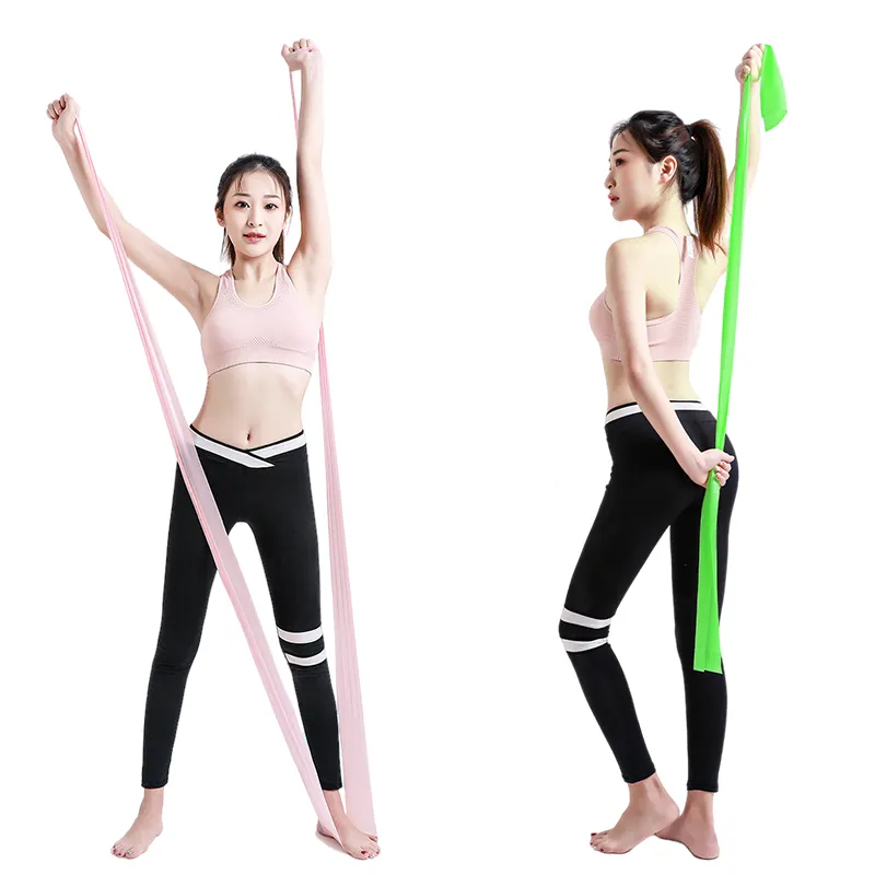 Exercise Band Thickness 0.35mm Long Resistance Bands Flat Latex Home Gym Fitness Equipment