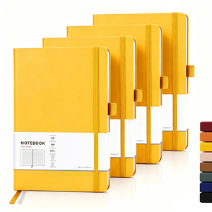 <b>A5</b> A6 Hardcover Student Planner Portable Colorful Notebook Elastic Strap Wholesale Leather Pocket Book Stylish Memo Skin Feeling - Product Image 1