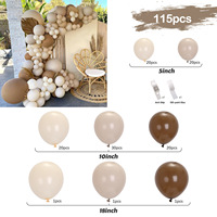 Kit de ballons en arc de ballons pour décoration de fête de mariage d'anniversaire personnalisé pour les fêtes avec divers thèmes