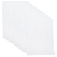 Reliure à anneaux A5 avec couverture en PP, plastique transparent, 12 séparateurs mensuels, agenda personnel à 6 anneaux, 12 onglets, pages de séparation d'index