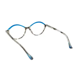 最新デザインラミネートフレッシュトレンディなカラーアセテート光学メガネ眼鏡フレーム深セン高品質マズチェリ素材