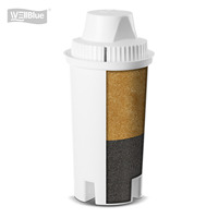 Wellblue Best Filtre de remplacement pour pichet Filtre à eau Cartouche de remplacement pour pichets à eau Cruche