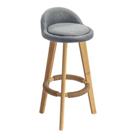 Tabourets de bar et chaises hautes en bois de style nordique moderne pour cafés, tables de bar de cuisine