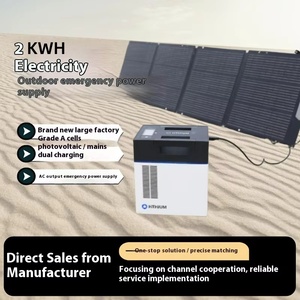 Station d'alimentation portable Hithium 2000WH 220V, système de stockage d'énergie solaire d'urgence domestique avec contrôleur MPPT - Product Image 3