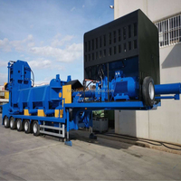 Machine de découpe et d'emballage mobile automatique montée sur véhicule avec moteur haute capacité et solution d'emballage portable