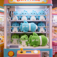 Jouets en peluche DF5C de 25 cm, animaux en peluche de dessins animés, toutes séries, pour machines à griffes, vente en gros
