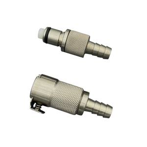 Konektor Pipa BRT Stainless Steel 1/4 inci 3/8 inci, Quick Coupling Barb untuk Selang Bahan Bakar, Quick Disconnect - Product Image 1