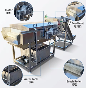 เครื่องขัดผลไม้อุตสาหกรรม เครื่องล้างผลไม้ เคลือบแว็กซ์ และอบแห้ง เครื่องเคลือบแว็กซ์ผลไม้อัตโนมัติ - Product Image 4