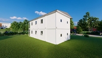 Maisons préfabriquées en kit à 2 étages sur mesure en gros, maisons conteneurs préfabriquées avec salles de bain complètes pour vous