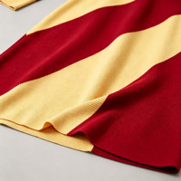 Ropa de Invierno Personalizada para Mujer Estilo Occidental, Blusa de Canalé con Bordado de Hilos Dorados, Vestido Rojo de Manga Larga para Mujer