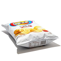 Sac de croustilles scellé gonflable personnalisé en usine, sac de nourriture en plastique étanche et étanche, sac avec logo personnalisé