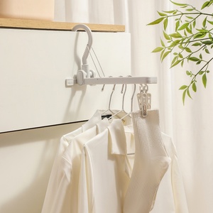 Multi-functional Household Folding Drying Sock Clip Windproof Hat Drying <b>Wardrobe</b> Storage Rack Travel <b>Portable</b> - Product Image 4