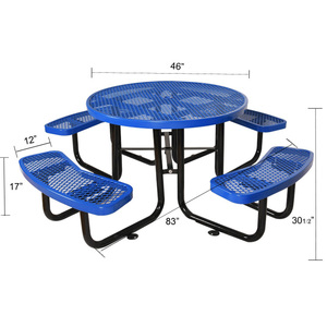 Presa di fabbrica La Migliore Vendita <span class=keywords><strong>Tavolo</strong></span> <span class=keywords><strong>Da</strong></span> Picnic Parco Rotondo di Metallo <span class=keywords><strong>Tavolo</strong></span> <span class=keywords><strong>Da</strong></span> Picnic Panca Commerciale <span class=keywords><strong>Tavolo</strong></span> <span class=keywords><strong>Da</strong></span> Pranzo - Product Image 5