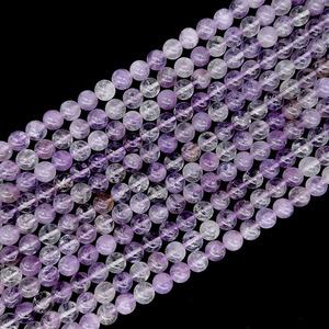 Bán Buôn 6MM, 8MM, 10MM,12MM Tự Nhiên Vòng Giấc Mơ Ametrine Mã Não Lỏng Đá Hạt Số Lượng Lớn Để Làm Đồ Trang Sức - Product Image 4