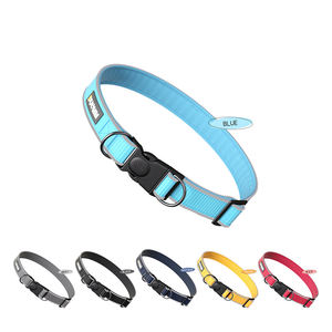 ปลอกคอสุนัขสัตว์เลี้ยงปรับได้คอสุนัขโพลีเอสเตอร์พิมพ์โลโก้แบบกำหนดเองปลอกคอป้องกันการสูญหายแบบนิ่มสะท้อนแสง - Product Image 2