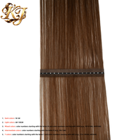 Extensions de cheveux réutilisables OEM/légères, 100 % cheveux humains vierges Remy, double épaisseur, design fin, aspect naturel invisible