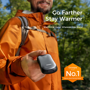 Lot de 2 chauffe-mains magnétiques rechargeables Chauffe-mains électrique de poche ergonomique certifié UL IP45 pour les activités de plein air - Product Image 2