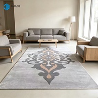 Maschinell gefertigte Polyester-Teppiche, PET-freundlich, Teppichbodenbelag, Teppich mit Blumenmuster für Schlafzimmer und Wohnzimmer