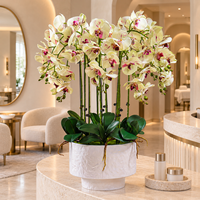 Dekorasi Meja Bunga Anggrek Artifisial 85cm, Phalaenopsis Tiruan, Sentuhan Realistis untuk Rumah, Kantor, Hotel, dan Acara