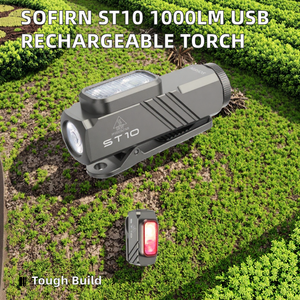 สำหรับ <span class=keywords><strong>Sofirn</strong></span> ไฟฉาย LED 1000LM ST10, ไฟฉายอลูมิเนียมอัลลอยด์ที่น่าเชื่อถือสูงสามารถชาร์จไฟได้ไฟฉาย IPX68กันน้ำ660nm ตั้งแคมป์สีแดง - Product Image 2