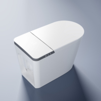 WC intelligent électrique PLMR U7-A à double chasse automatique, siège chauffant, auto-nettoyant, télécommande, à poser au sol pour salle de bain