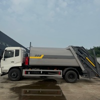 Véhicule compacteur de déchets Dongfeng Kinland VR 4x2 pour le transport vers les stations de traitement des déchets, transmission manuelle, haute efficacité de travail