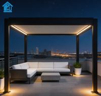 Pergola en alliage d'aluminium sur mesure de haute qualité Sweet Home, pavillon extérieur à toit à lames de bonne qualité, installation facile pour le jardin