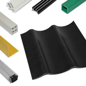 Toptan özel PVC profilleri ucuz UPVC ekstrüzyon kalıp gerilmiş tavan kumaş duvar parça için plastik profilleri tür
