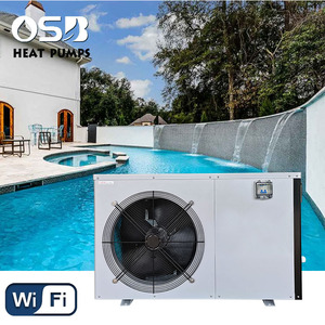 Chauffe-eau à pompe à chaleur air-eau de 20 kW alimenté par l'énergie <span class=keywords><strong>solaire</strong></span>/électrique pour <span class=keywords><strong>piscine</strong></span> <span class=keywords><strong>hors</strong></span> <span class=keywords><strong>sol</strong></span> avec boîtier métallique - Product Image 1