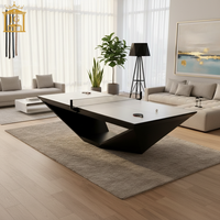 Table de ping-pong moderne pliable 2-en-1 sur mesure pour usage intérieur
