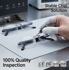 Lunettes de soleil sans fil personnalisées M02 Ultra avec caméra intégrée, enregistrement vidéo, <span class=keywords><strong>chat</strong></span> multilingue et étui de chargement - Product Image 1