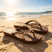 Chaînes de chaussures de plage en métal en gros, breloques coquillages naturels et étoiles de mer pour sandales, sabots, accessoires de chaussures d'été bohèmes DIY