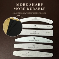 Kit d'outils de manucure professionnel personnalisé avec lime à ongles droite zébrée 80/100/180 grains – Lime durable