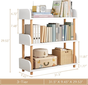 Étagères <span class=keywords><strong>de</strong></span> <span class=keywords><strong>rangement</strong></span> en <span class=keywords><strong>bois</strong></span> écologiques <span class=keywords><strong>Cube</strong></span> Kids Modern à 3 niveaux avec un design multifonctionnel pour l'étude et le <span class=keywords><strong>rangement</strong></span> d'outils des enfants - Product Image 3
