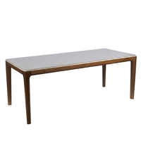 Table à manger extensible moderne en bois de frêne, vente en gros, étiquette privée OEM disponible, support de logo personnalisé, utilisation hôtelière, qualité supérieure
