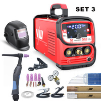 Saldatrice VECTOR DC TIG MMA Manuale ARC 220V per Alluminio IGBT Inverter Senza Gas Tokyo2300