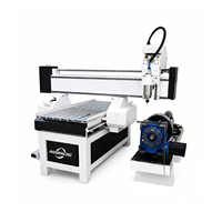 Máquina Fresadora CNC Jinan Mosencnc Mini de 4 Ejes, 600*900 mm, para Trabajar Madera, Fabricación de Muebles de Cocina, Grabado Rotatorio 3D en Metal