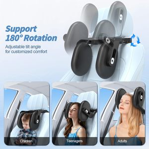 Almohada mejorada para reposacabezas de coche, soporte para la cabeza y el cuello, solo apta para reposacabezas de asiento de coche con soporte ajustable para dormir. - Product Image 2