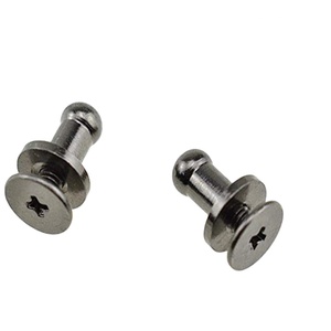 Boutons à tête ronde 6 mm, rivets à <span class=keywords><strong>vis</strong></span> Chicago, sans filetage croisé, montage solide pour ceinture, portefeuille, sac à main - Product Image 2