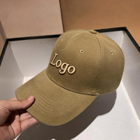 Casquette de baseball unisexe en coton pur à 6 panneaux, brodée en 3D sur mesure, style sportif, avec boucle métallique large et incurvée, vintage américain