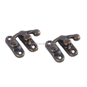 metal Lock Decorative Hasps Hook for Gift Wooden Box, Box Clasp Hardware