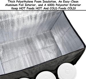 Sac isotherme de livraison de nourriture pour pizza de grande capacité avec logo personnalisé, échantillon gratuit, pour restaurant - Product Image 5