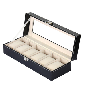 Assista Display Luxo 6-Slot Assista Display Stand Spot Atacado Abastecimento <span class=keywords><strong>Watch</strong></span> Case Embalagem Caixa Presente do Fabricante - Product Image 3
