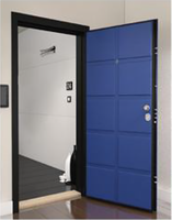 Porte et portail de sécurité modernes en acier TECHTOP avec prévention des incendies pour entrée principale extérieure - Vente de liquidation Offre à durée limitée