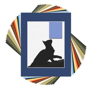 Passe-partout <span class=keywords><strong>photo</strong></span> multicolore, découpé sur mesure, en carton, carré, rond, à ouvertures multiples, pour montage de cadres <span class=keywords><strong>photo</strong></span> - Product Image 2