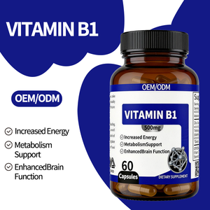 ビタミンB1 500mgカプセル エネルギー代謝サポート 脳機能サポート 60カプセル 大人用栄養補助食品 OEM/ODM - Product Image 3